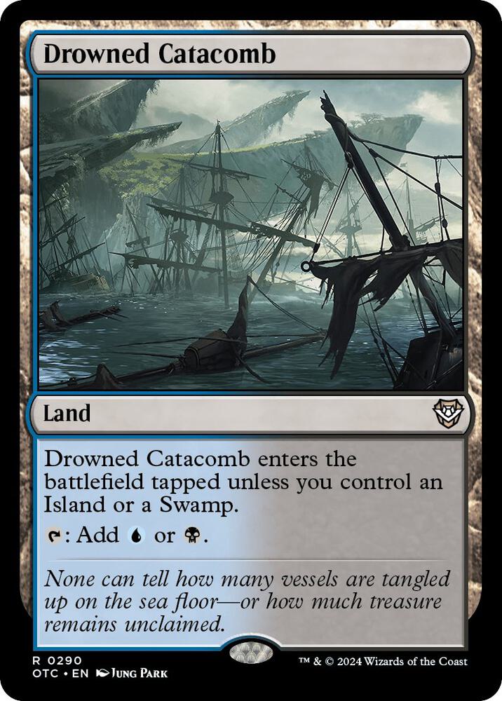 Drowned Catacomb (290) [Outlaws of Thunder Junction Commander]
