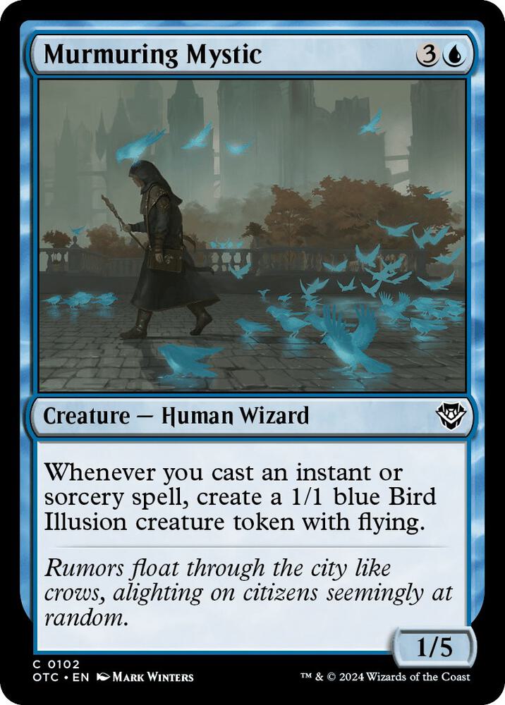 Murmuring Mystic (102) [Outlaws of Thunder Junction Commander]