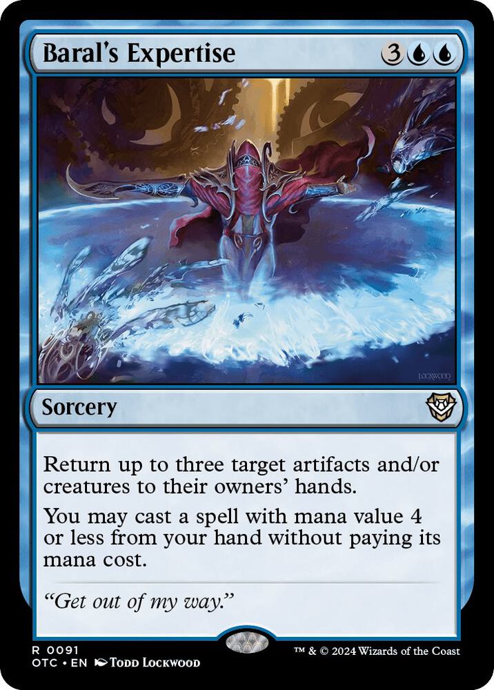 Baral's Expertise (91) [Outlaws of Thunder Junction Commander]