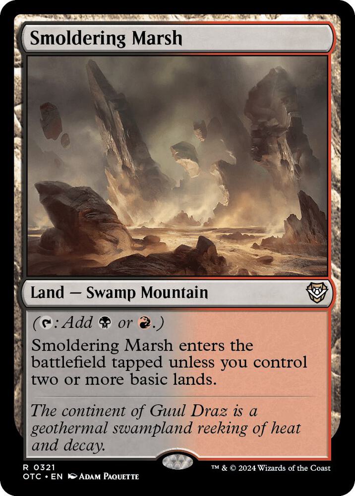 Smoldering Marsh (321) [Outlaws of Thunder Junction Commander]