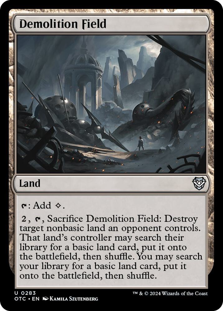 Demolition Field (283) [Outlaws of Thunder Junction Commander]