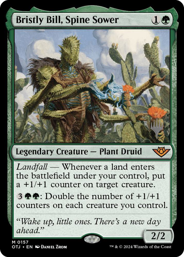 Bristly Bill, Spine Sower (157) [Outlaws of Thunder Junction Promos]