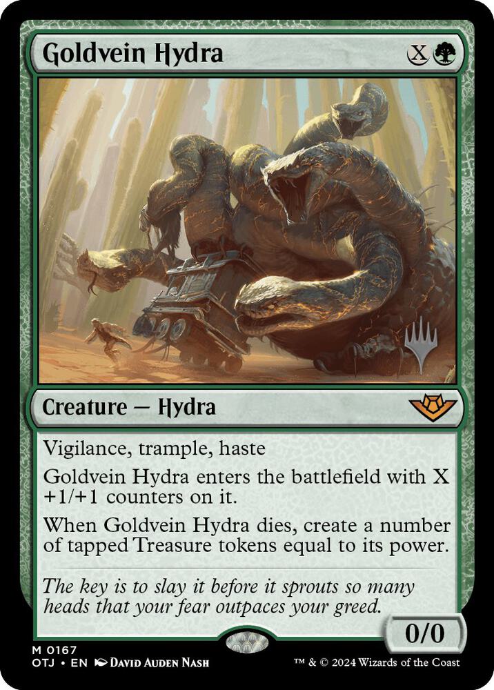 Goldvein Hydra (167) [Outlaws of Thunder Junction Promos]