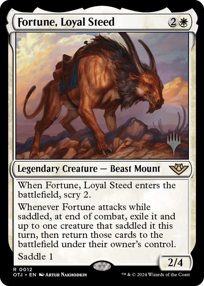 Fortune, Loyal Steed (12) [Outlaws of Thunder Junction Promos]