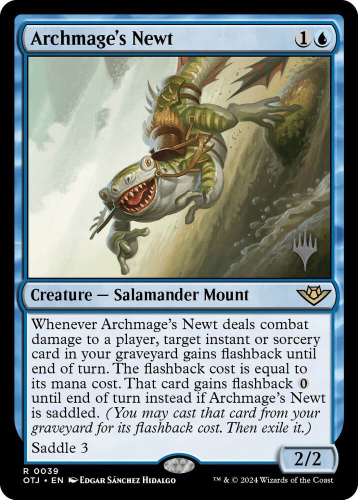 Archmage's Newt (39) [Outlaws of Thunder Junction Promos]