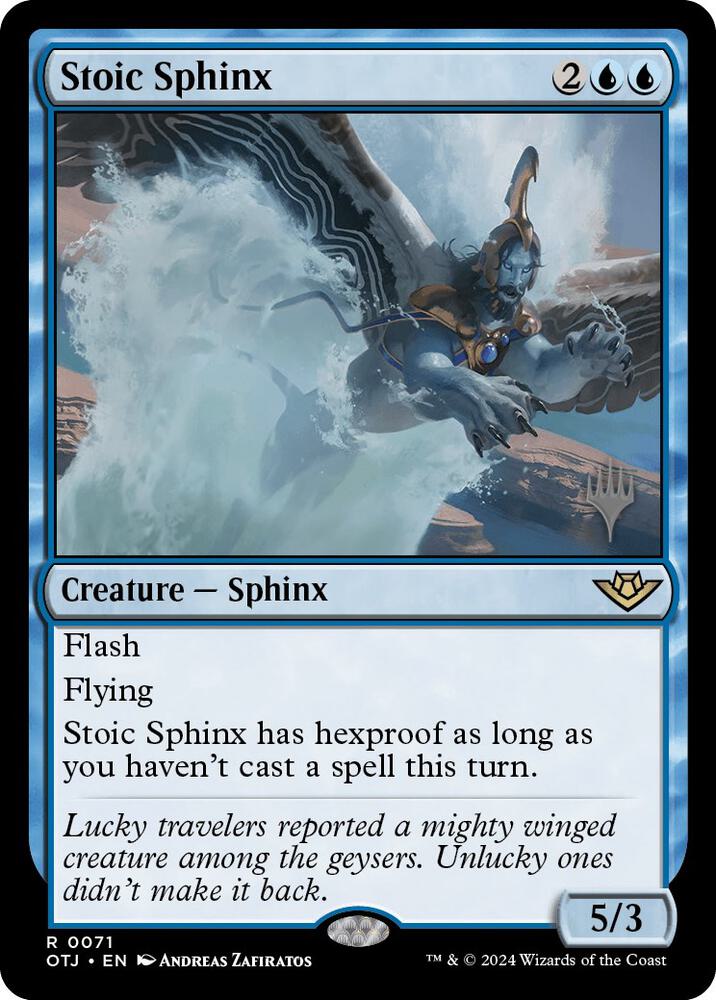 Stoic Sphinx (71) [Outlaws of Thunder Junction Promos]