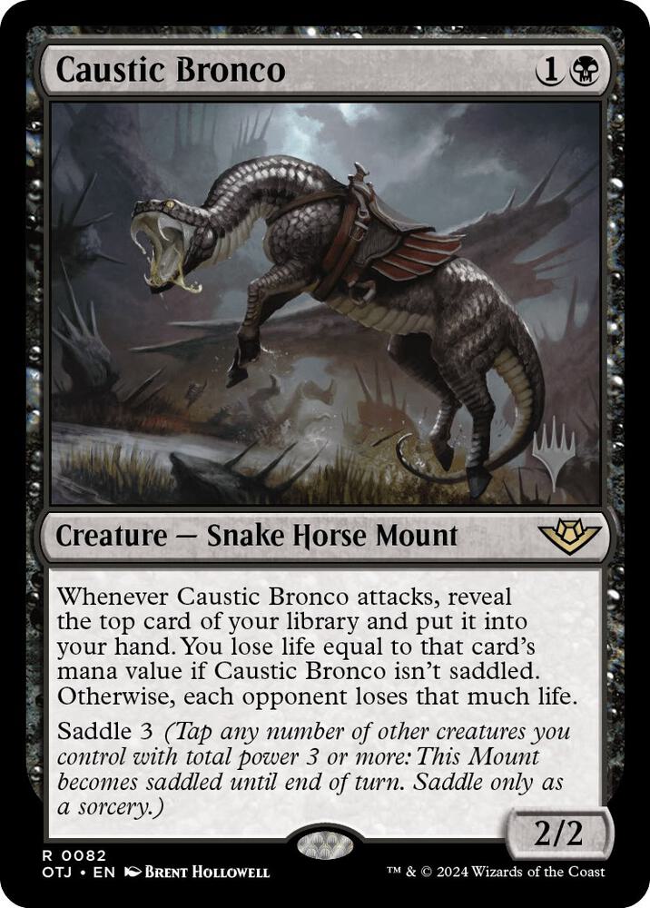Caustic Bronco (82) [Outlaws of Thunder Junction Promos]