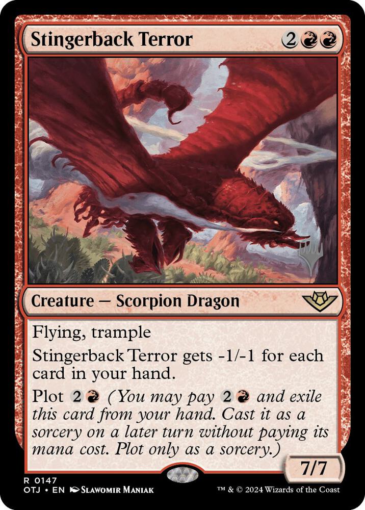 Stingerback Terror (147) [Outlaws of Thunder Junction Promos]