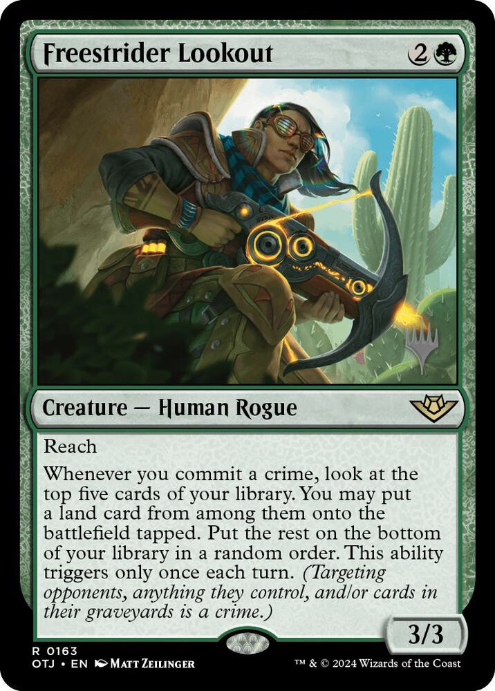 Freestrider Lookout (163) [Outlaws of Thunder Junction Promos]