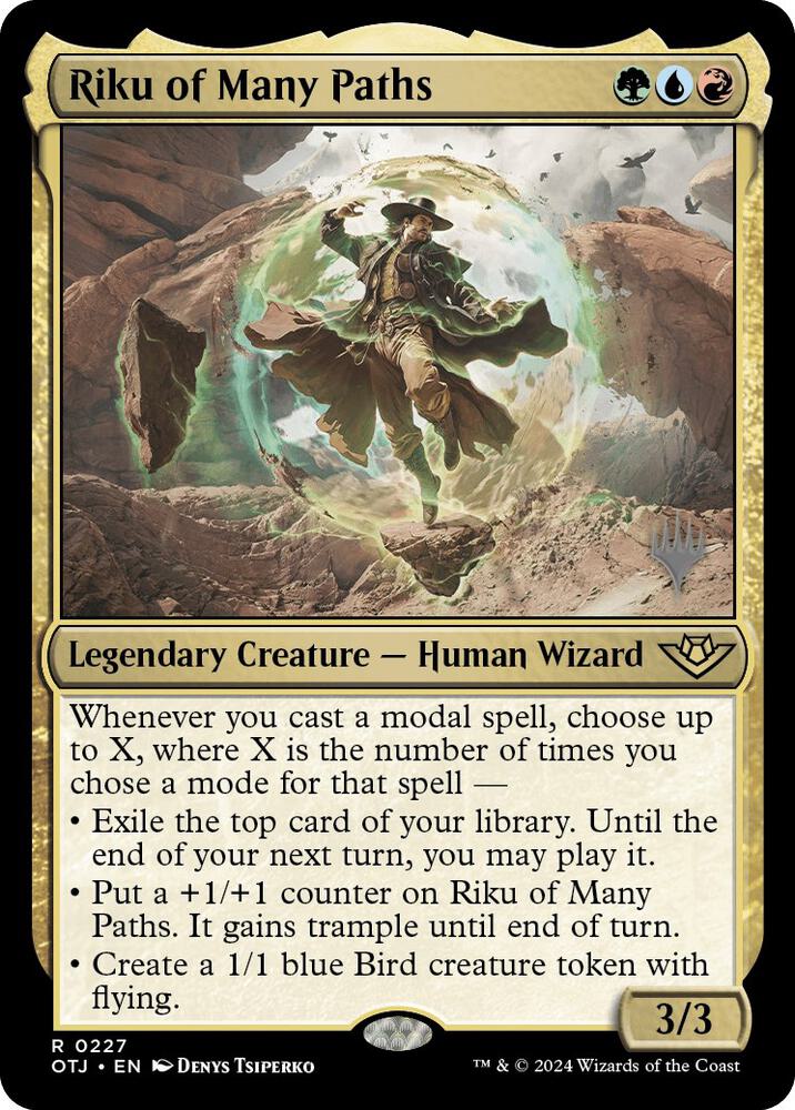 Riku of Many Paths (227) [Outlaws of Thunder Junction Promos]