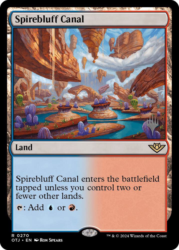 Spirebluff Canal (270) [Outlaws of Thunder Junction Promos]