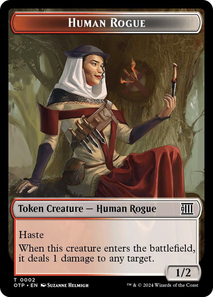 Human Rogue // Plot Double-Sided Token (2 // 20) [Breaking News]