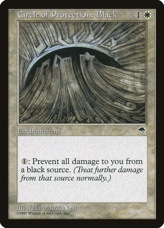 Circle of Protection: Black (8) [Tempest]