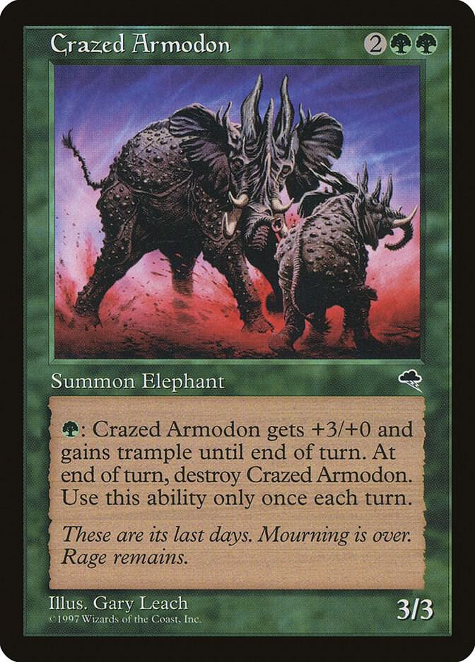 Crazed Armodon (220) [Tempest]
