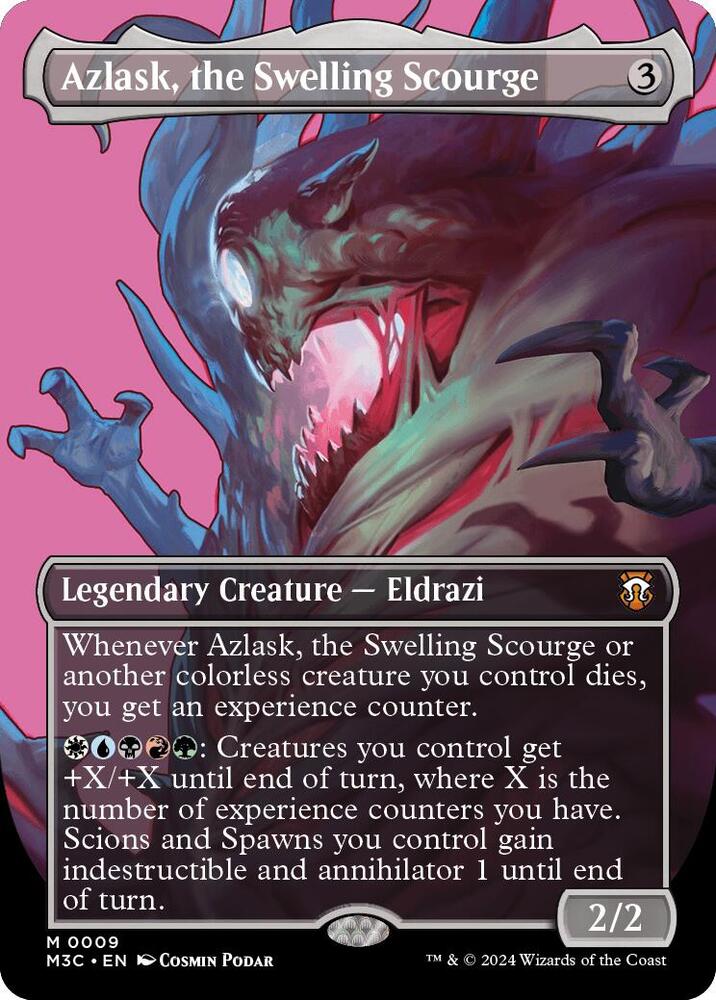 Azlask, the Swelling Scourge (Borderless) (9) [Modern Horizons 3 Commander]