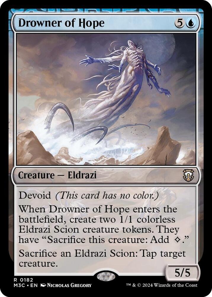 Drowner of Hope (Ripple Foil) (182) [Modern Horizons 3 Commander]