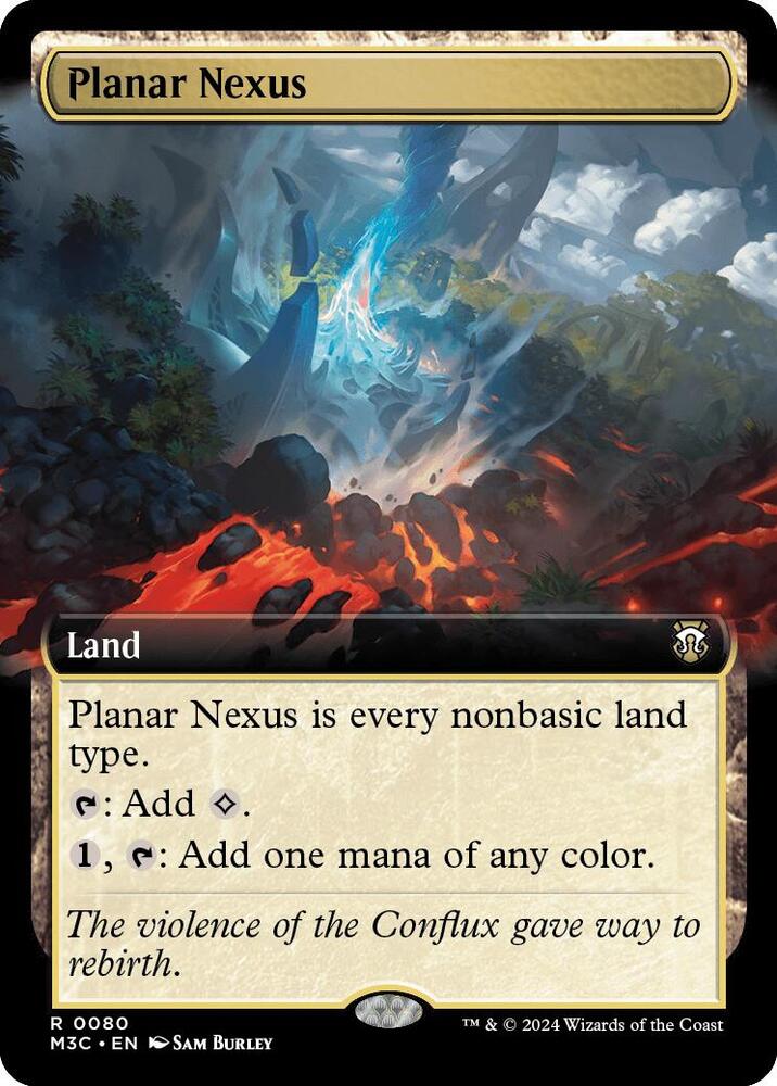 Planar Nexus (Extended Art) (Ripple Foil) (80) [Modern Horizons 3 Commander]