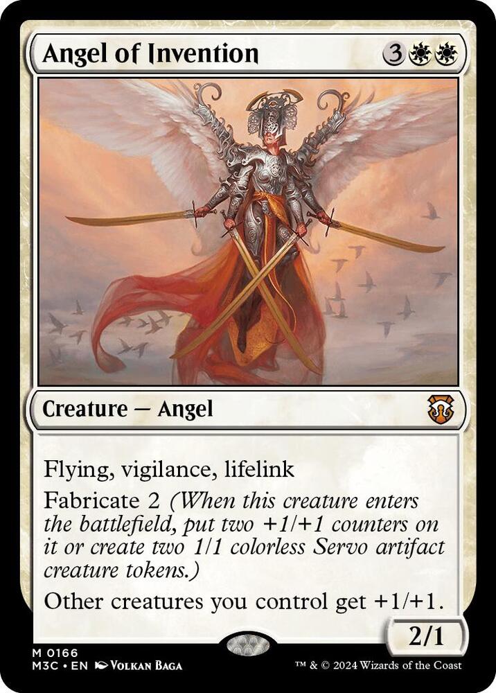Angel of Invention (Ripple Foil) (166) [Modern Horizons 3 Commander]