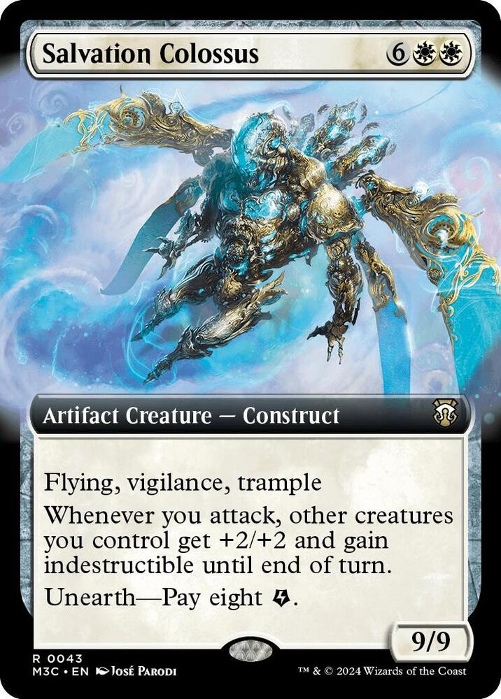 Salvation Colossus (Extended Art) (Ripple Foil) (43) [Modern Horizons 3 Commander]