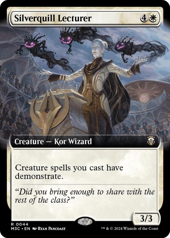 Silverquill Lecturer (Extended Art) (Ripple Foil) (44) [Modern Horizons 3 Commander]