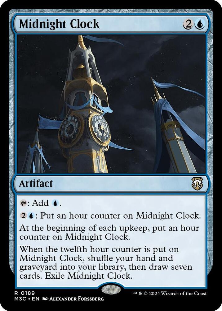 Midnight Clock (Ripple Foil) (189) [Modern Horizons 3 Commander]