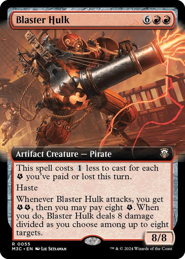 Blaster Hulk (Extended Art) (Ripple Foil) (55) [Modern Horizons 3 Commander]