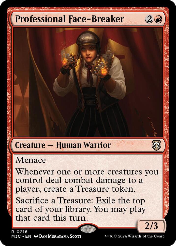 Professional Face-Breaker (Ripple Foil) (216) [Modern Horizons 3 Commander]