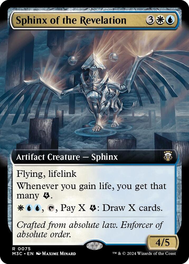 Sphinx of the Revelation (Extended Art) (Ripple Foil) (75) [Modern Horizons 3 Commander]