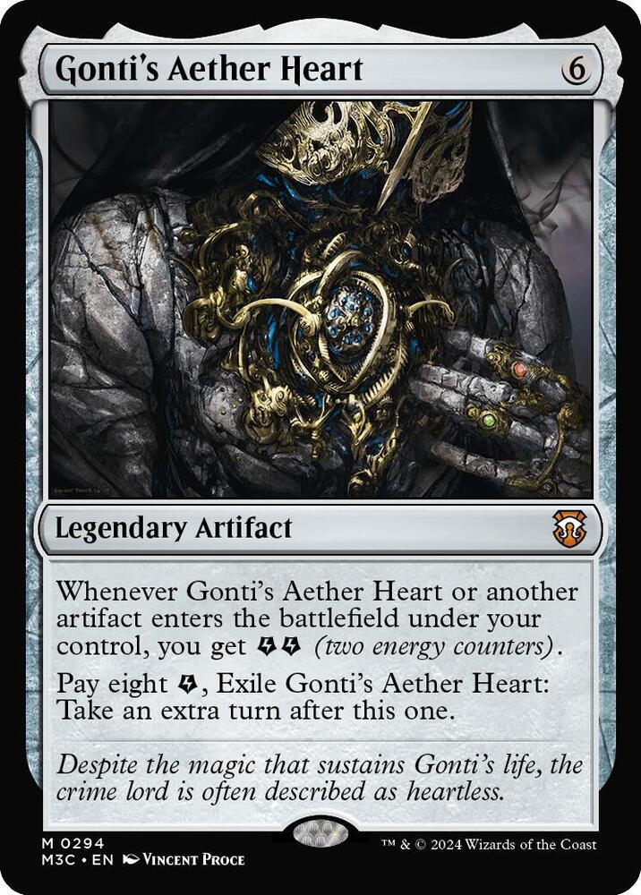 Gonti's Aether Heart (Ripple Foil) (294) [Modern Horizons 3 Commander]