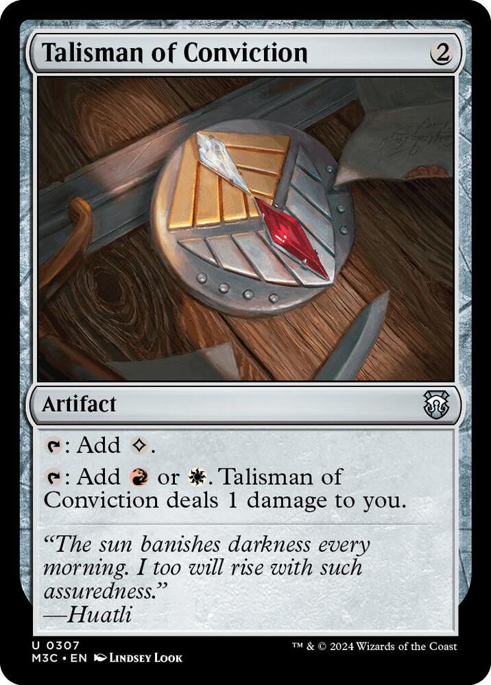 Talisman of Conviction (Ripple Foil) (307) [Modern Horizons 3 Commander]