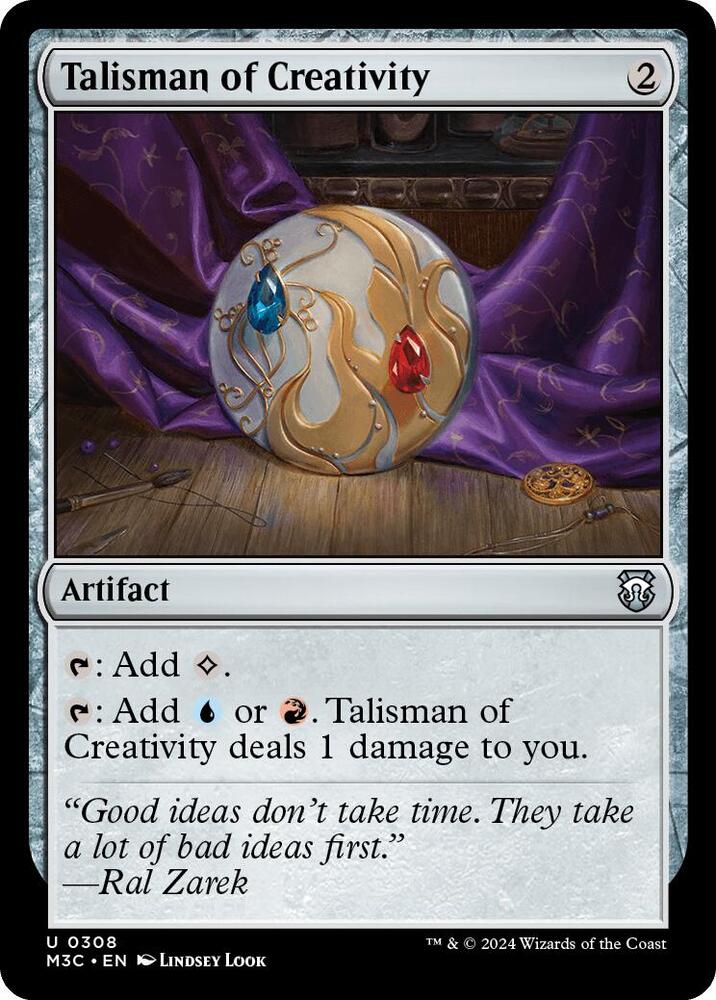 Talisman of Creativity (Ripple Foil) (308) [Modern Horizons 3 Commander]
