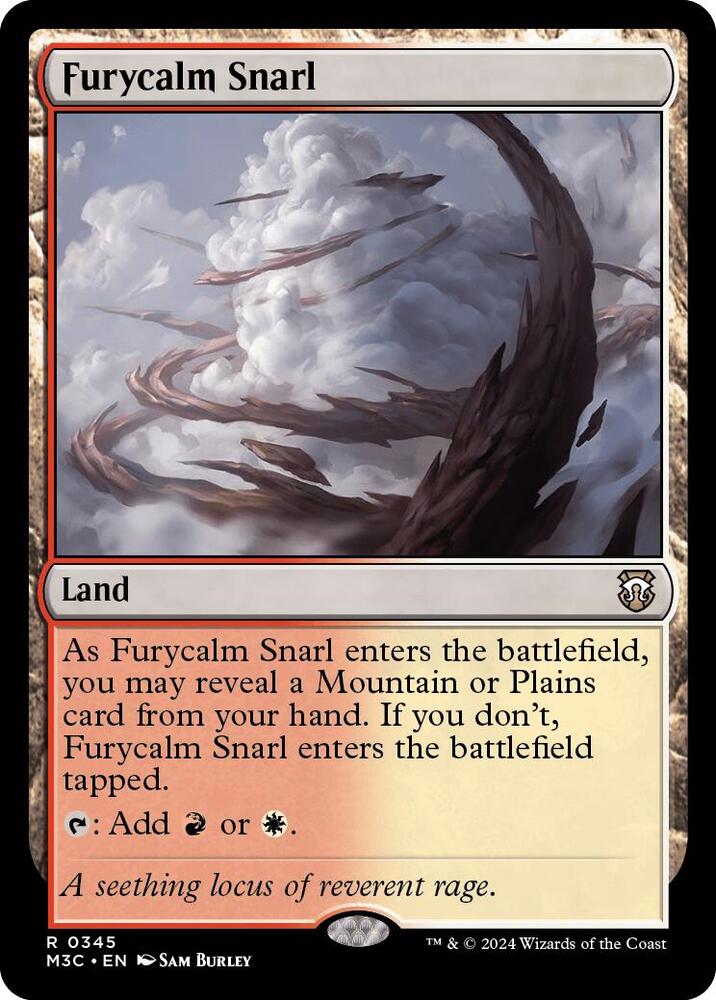 Furycalm Snarl (Ripple Foil) (345) [Modern Horizons 3 Commander]