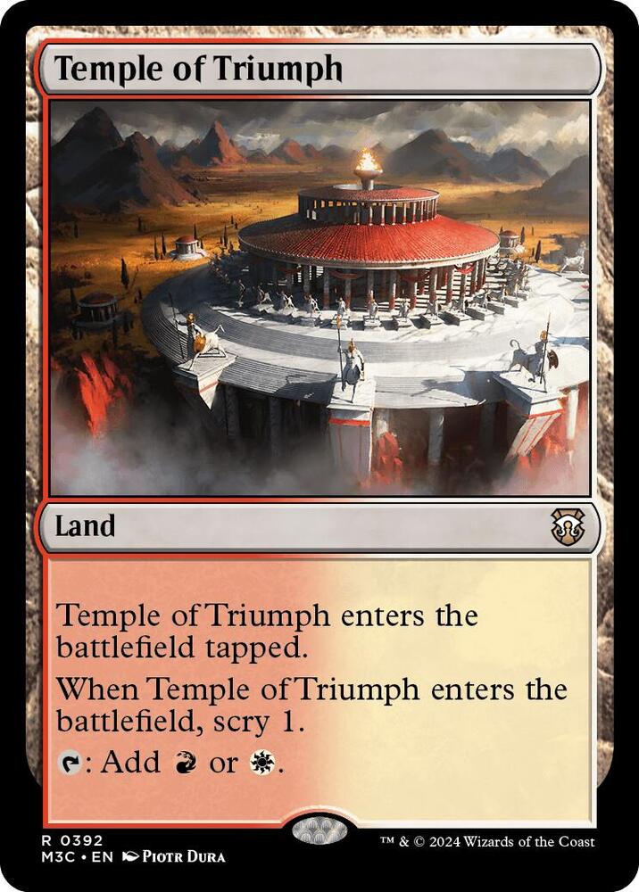Temple of Triumph (Ripple Foil) (392) [Modern Horizons 3 Commander]