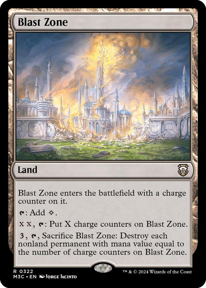 Blast Zone (Ripple Foil) (322) [Modern Horizons 3 Commander]