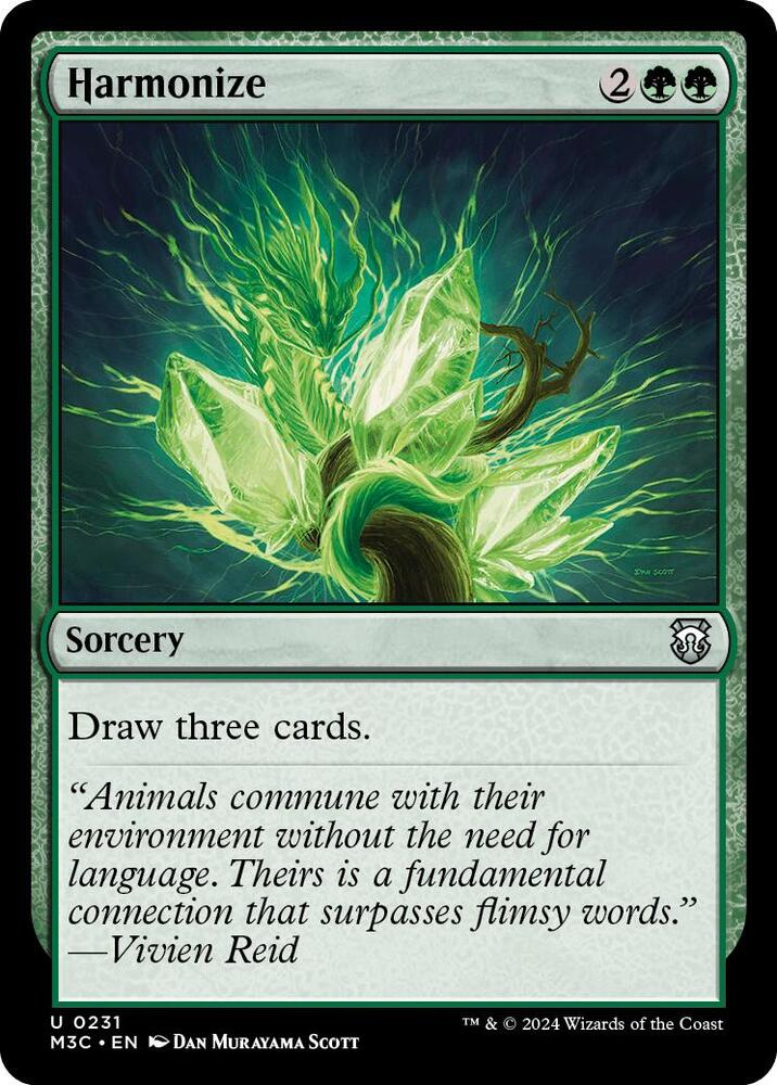 Harmonize (Ripple Foil) (231) [Modern Horizons 3 Commander]