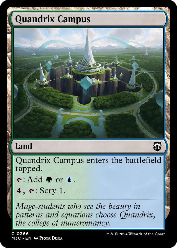 Quandrix Campus (Ripple Foil) (366) [Modern Horizons 3 Commander]