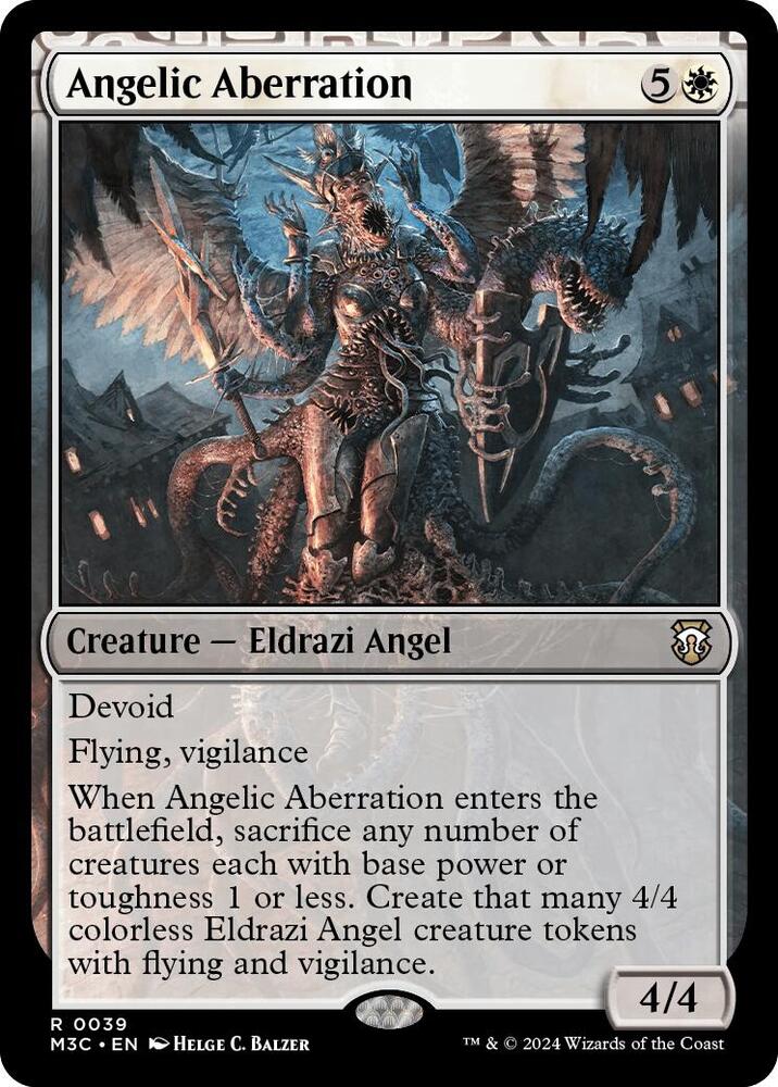 Angelic Aberration (Ripple Foil) (39) [Modern Horizons 3 Commander]