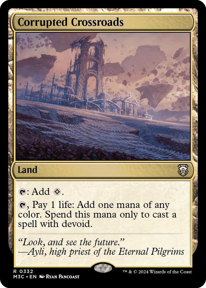 Corrupted Crossroads (Ripple Foil) (332) [Modern Horizons 3 Commander]
