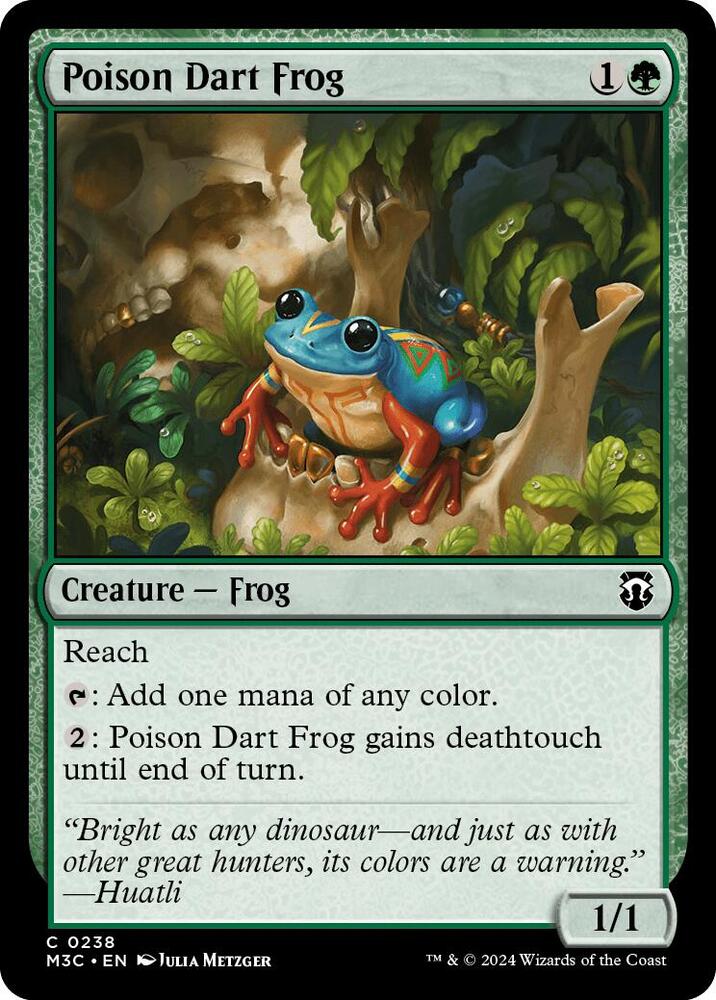 Poison Dart Frog (Ripple Foil) (238) [Modern Horizons 3 Commander]