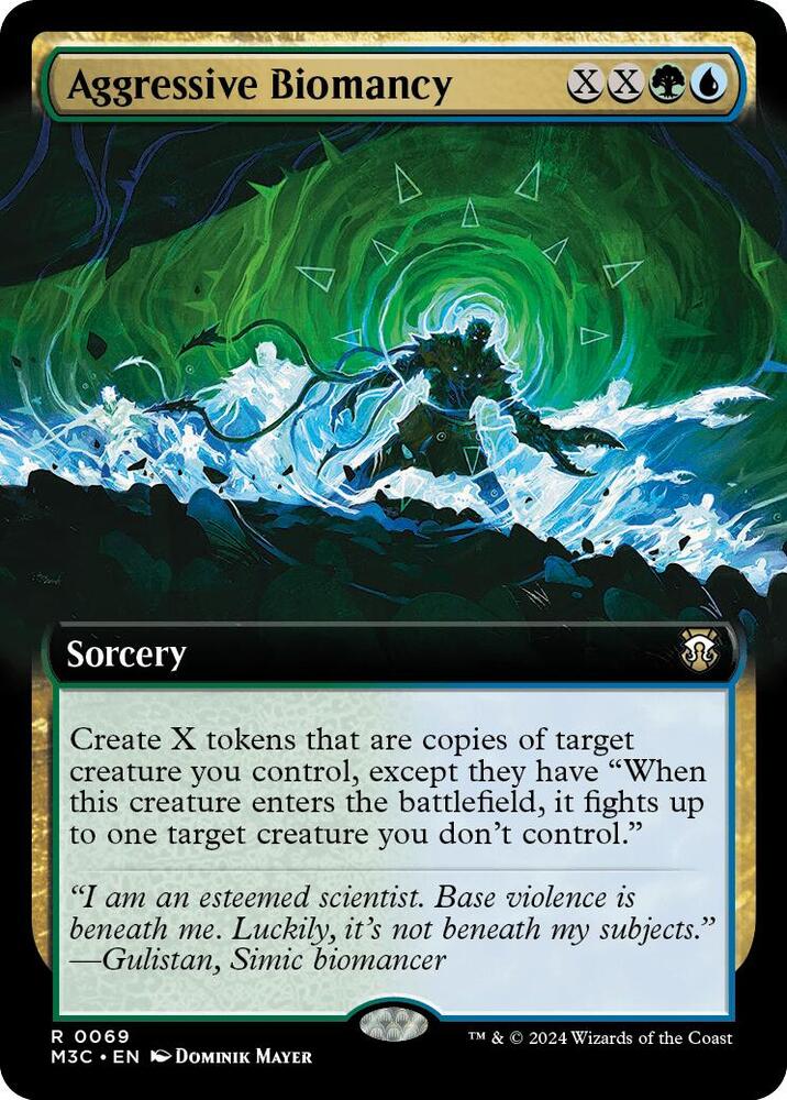 Aggressive Biomancy (Extended Art) (69) [Modern Horizons 3 Commander]