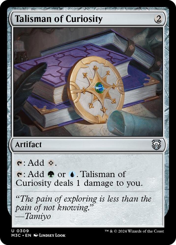 Talisman of Curiosity (Ripple Foil) (309) [Modern Horizons 3 Commander]