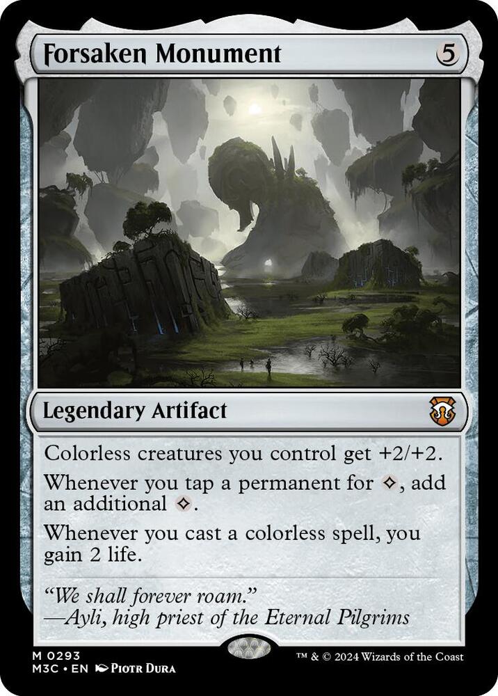 Forsaken Monument (Ripple Foil) (293) [Modern Horizons 3 Commander]