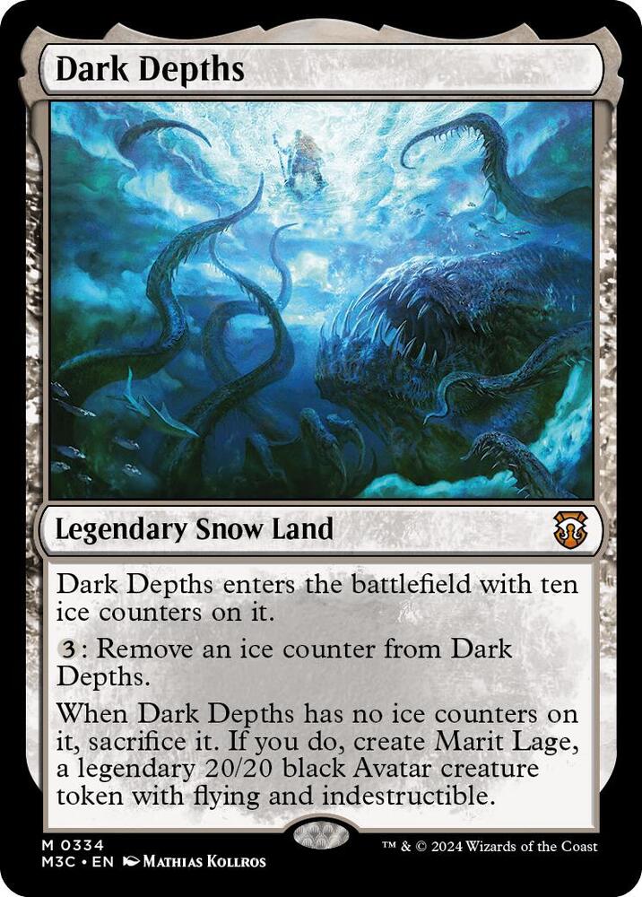 Dark Depths (Ripple Foil) (334) [Modern Horizons 3 Commander]