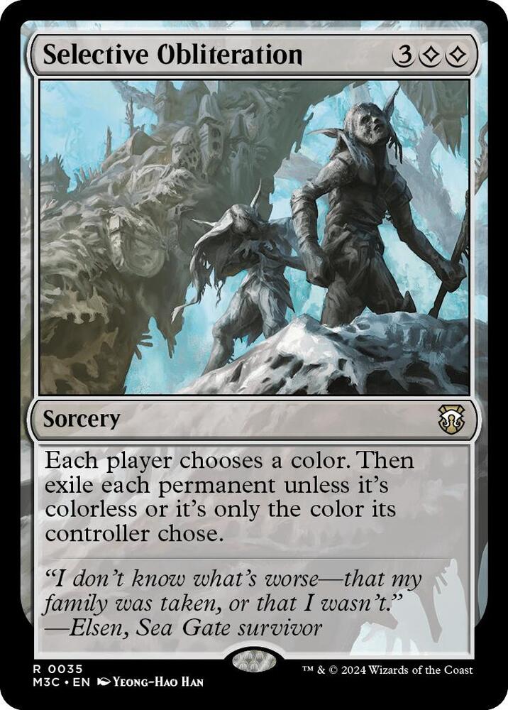 Selective Obliteration (Ripple Foil) (35) [Modern Horizons 3 Commander]