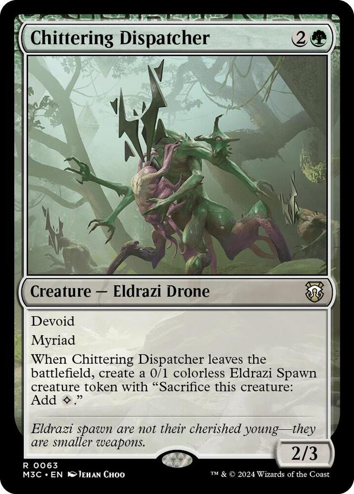 Chittering Dispatcher (Ripple Foil) (63) [Modern Horizons 3 Commander]