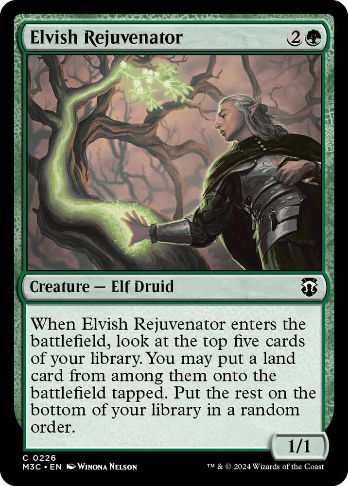 Elvish Rejuvenator (Ripple Foil) (226) [Modern Horizons 3 Commander]