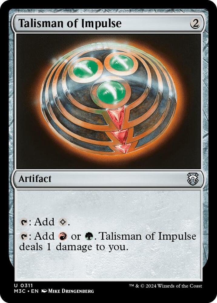 Talisman of Impulse (Ripple Foil) (311) [Modern Horizons 3 Commander]