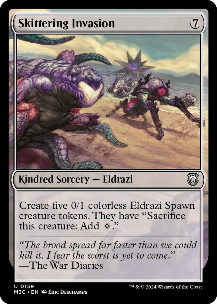 Skittering Invasion (Ripple Foil) (159) [Modern Horizons 3 Commander]