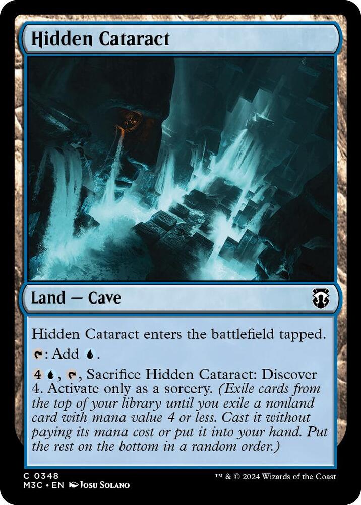 Hidden Cataract (Ripple Foil) (348) [Modern Horizons 3 Commander]
