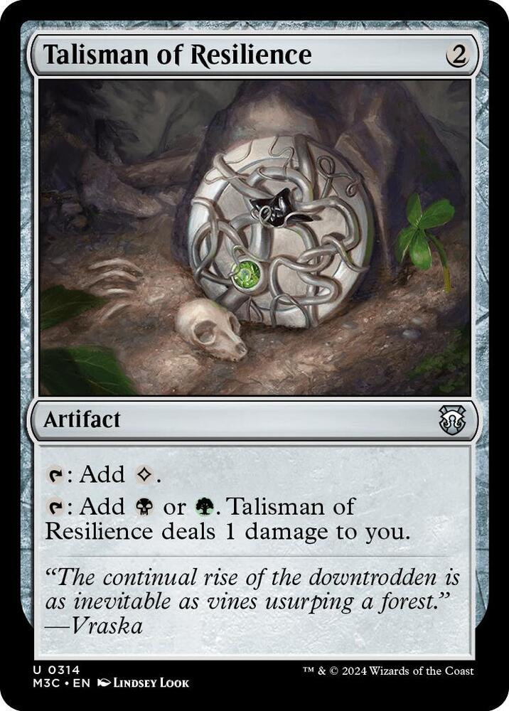 Talisman of Resilience (Ripple Foil) (314) [Modern Horizons 3 Commander]